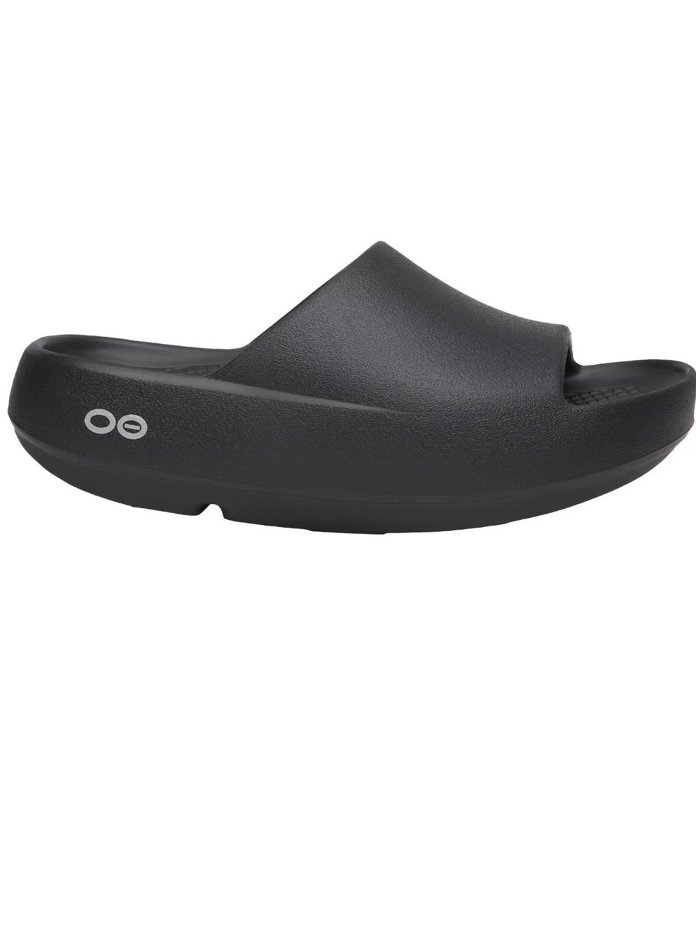 Oofos ooahh plus + unisex slide sandals black womens size 10 men’s size 8 new